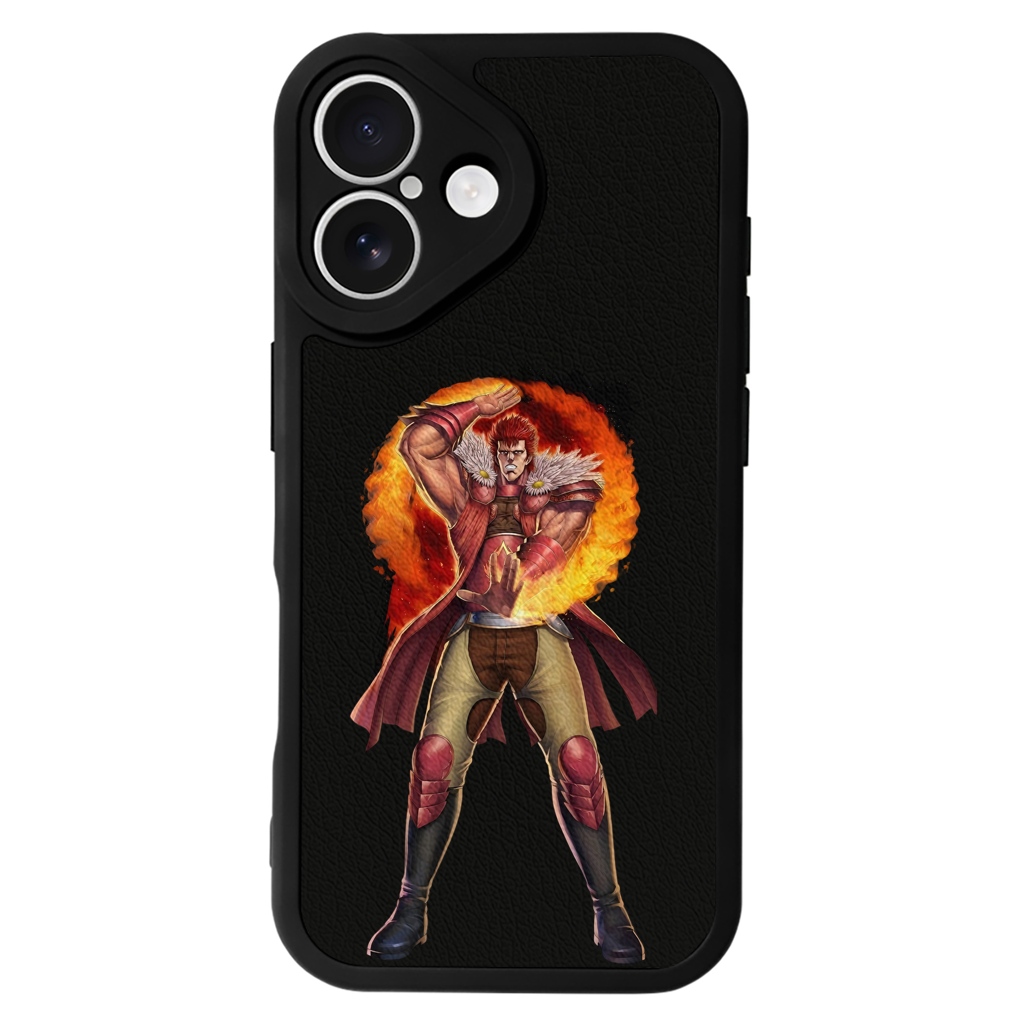 （画像用） 北斗の拳 Fist of the North Star 【iPhone 16シリーズ対応】シリコンスマホケース（レザー調） 材質：シリコン